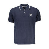 North Sails Blue Cotton Polo Shirt -   -  North Sails.